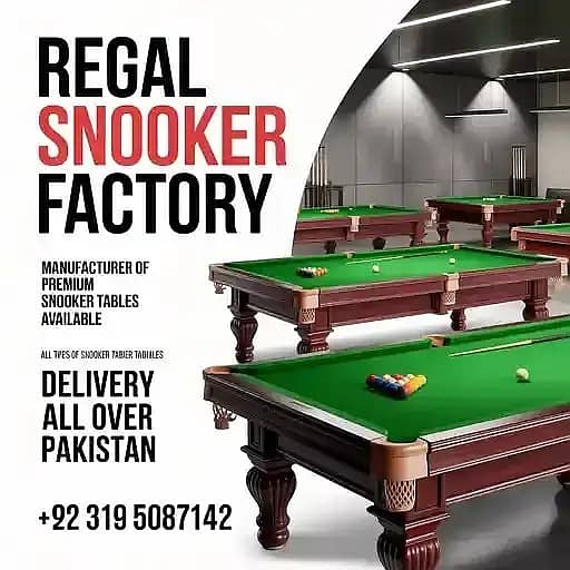 Luxury Snooker Table Available 03185403165